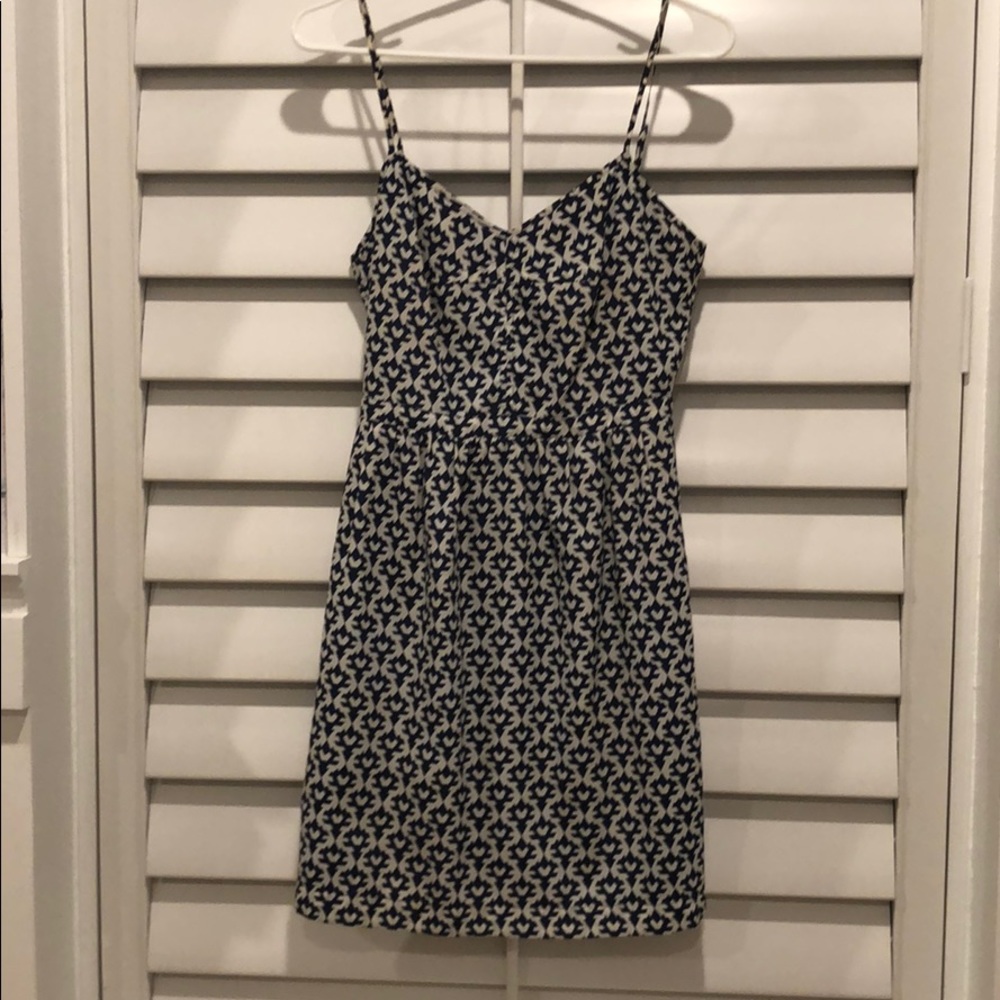 J. Crew, geometric inspired print dress!